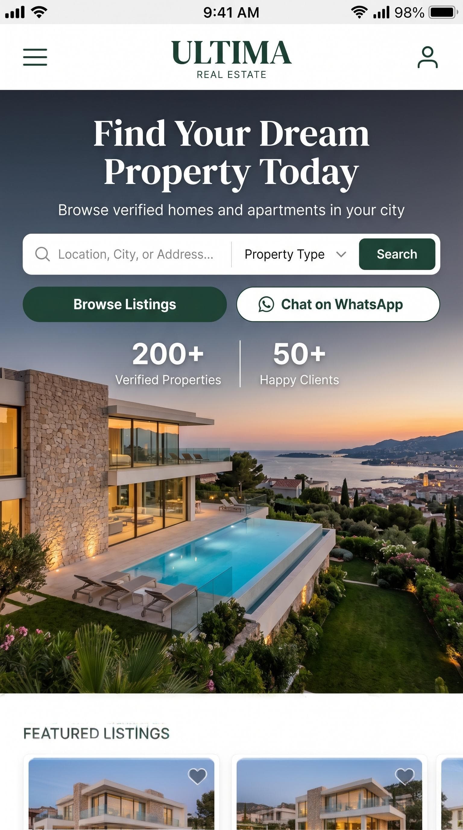 Real Estate Website (Demo Project)